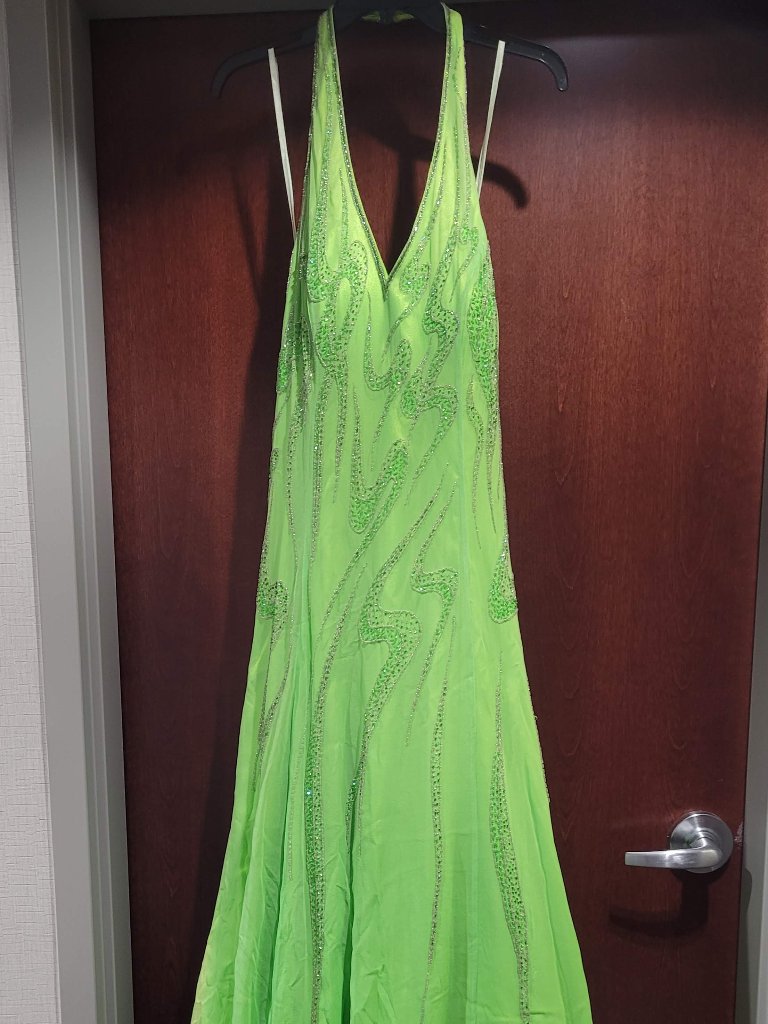 Mori Lee Ap6063 Size 22 Green Prom Dress